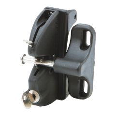 Loquet à clé, noir, 5 1/8"