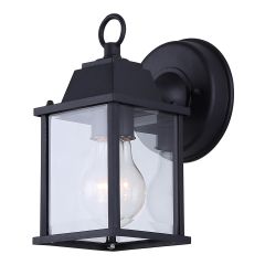 Applique murale extérieure Glassio, noir sablé