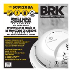 Combo de détecteurs de fumée & CO, câblé