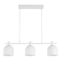 Luminaire suspendu, 3 lumières, Floki, blanc, 60 cm