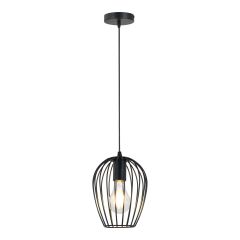 Luminaire suspendu, 1 lumière, Hera, noir, 16 cm