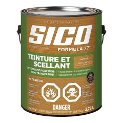 Teinture et scellant, Formula 77, Naturel, 3,78 L