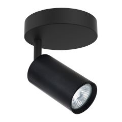 Flushmount – 1 Light – Flarym - Black - 12 cm x 12 cm