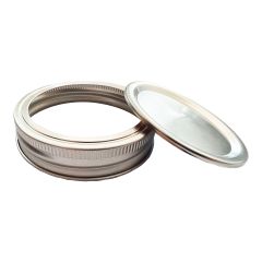 2-Piece Mason Jar Lids, Regular Mouth, D70 mm, 12/Pkg