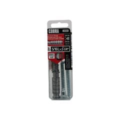 Lag Screw Shields, Masonry Anchors, 5/16 x 2-1/4-in, 2/Pkg