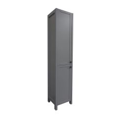 Armoire à linge Makala, 15.75" x 74.75" x 13", fini gris mat