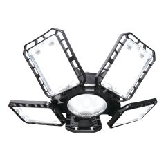 Lampe de garage DEL, 4 panneaux, 6000 lm