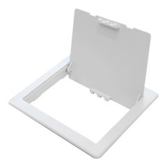 Panneau d'accès en plastique, 12" x 12", blanc