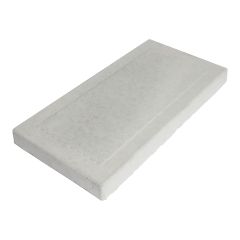 Dalle de patio Losange, béton, 9" x 18", gris