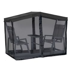 Moustiquaire pour balançoire 4 places, 75,7", noir