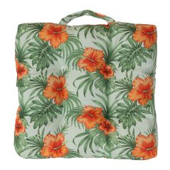 Coussin pour chaise Adirondack, motif hibiscus, 20" x 20"