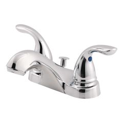 Robinet de lavabo Classique, 2 poignées, fini chrome poli