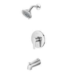 Robinet de bain-douche Classique, 1 poignée, fini chrome poli
