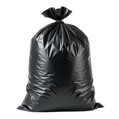 Sacs à déchets, 33" x 44", 2,5 mil, noir, 24/pqt