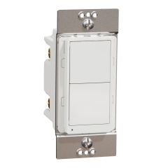 Interrupteur unipolaire, 15A, blanc mat
