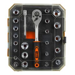 Socket Wrench Set - 1/4" Drive - 24 Pieces