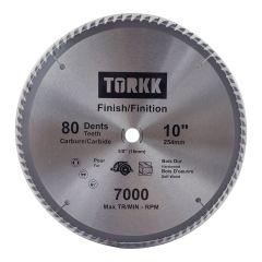 Carbide Circular Saw Blade - 10" - 80 Teeth