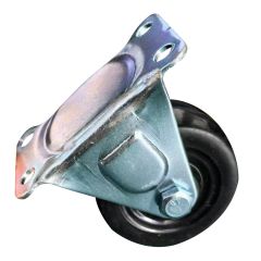 Rigid Caster - Rubber - 2" - 57kg Load Capacity