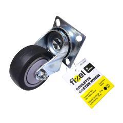 Swivel Caster - Rubber - 2" - 50kg Load Capacity - Grey