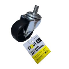 Rigid Caster - Rubber - 2" - 40kg Load Capacity