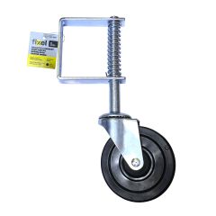Swivel Gate Caster - Rubber - 4" - 60kg Load Capacity
