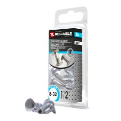 Vis Chicago en aluminium, #8-32 x 1/2", 5/pqt