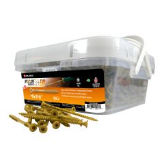 Vis structurales, #9 x 3 1/8", double action, tan, 850/pqt