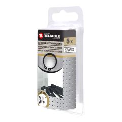 External Retaining Rings - 3/4" - 5/Pkg