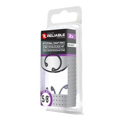 Internal Snap Rings - 5/8" - Black - 2/Pkg