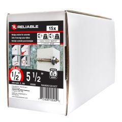 Concrete Wedge Anchors - 1/2" x 5-1/2" - Galvanized - 15/Pkg