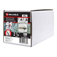 Concrete Wedge Anchors - 3/8" x 2-1/4" - 25/Pkg