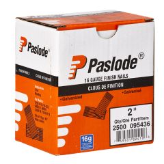 Finish Nails -  #16 x 2" - Galvanized - Chisel Point - 2500/Pkg