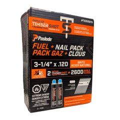 Framing Fuel & Nail Kit - 1/8" x 3 1/4" - 2600/Pkg