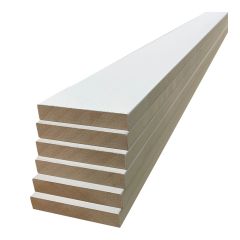 MDF Baseboards - Pre-Primed - 5/8" x 3-1/2" x 8' - 6/Pkg