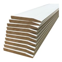 MDF Baseboards - Pre-Primed - 3/8" x 3 7/8" x 8' - 10/Pkg