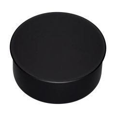 Bouchon rond, Grande extrémité non plissé, Noir mat, Cal. 24, 8"