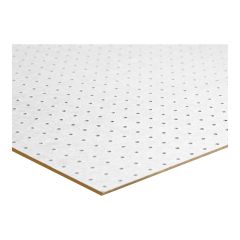 HDF Panel - 4.8 mm x 4' x 8' - Perforated - White