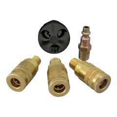 Raccord industriel avec embouts et distributeur