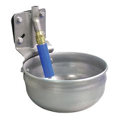 Large stainless steel water bowl for cows