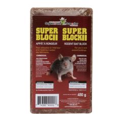 Appât à rongeurs en bloc, 8 oz