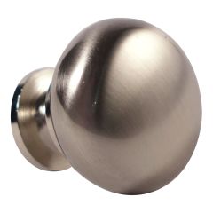 Bouton contemporain en métal Buffalo, nickel brossé, 10/pqt, 32 mm