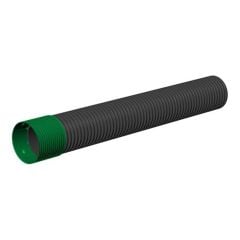 Ponceau double paroi, 200 mm x 6 m, noir