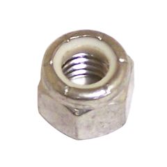Écrou de blocage  hexagonal avec insertion de Nylon, acier inoxydable, 25/pqt, 5/16"