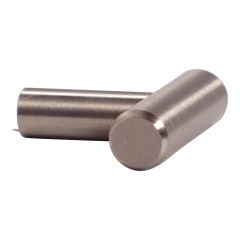 Bouton contemporain en acier Washington, Moderne, nickel brossé, 1/pqt, 12 x 40 mm