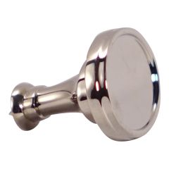 Bouton transitionnel en métal Mascouche, nickel, 25 x 39 mm