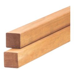 Bois traité, brun, 2'' x 2'' x 8'