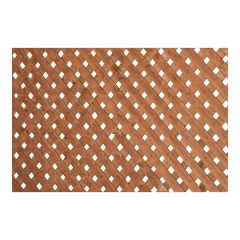 Treillis super intimité en bois traité brun, 4' x 8'