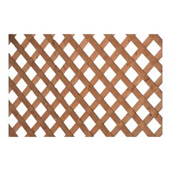 Treillis régulier en bois traité brun, 4' x 8'