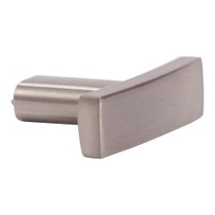 Bouton transitionnel en métal Padova, nickel brossé, 11 x 38 mm