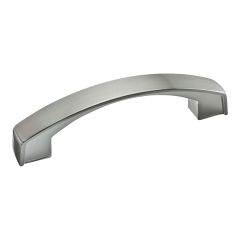 Poignée transitionnelle en métal Boisbriand, nickel brossé, 96 mm
